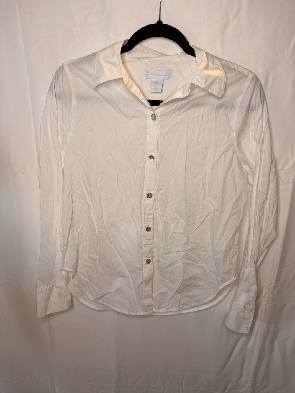 Cynthia Rowley White Button-Down Shirt